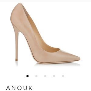 Size 7 Jimmy Choos Anouk Nude heels